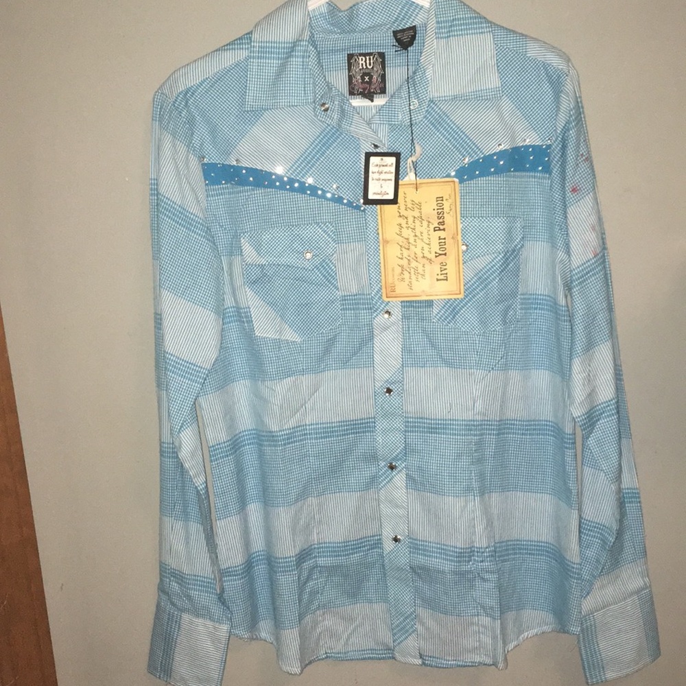 Blue western shirt